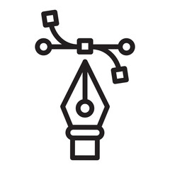 Graphic Design Icon - Vector Illustration,graphic design line