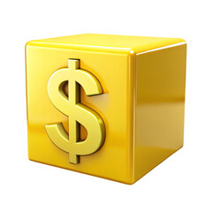 Obraz premium gold dollar sign