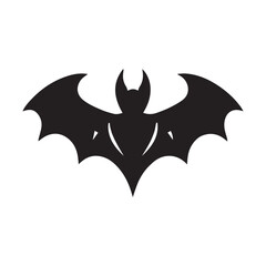 Bat Shape Silhouette Art
