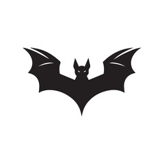 Obraz premium Halloween Bat Silhouette Icon 