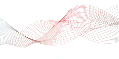 Smooth wave abstract colorful background layout design.background image with dynamic curves Wave with lines created using blend tool. Abstract frequency sound wave lines and twisted curve lines