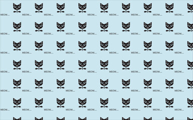 creative cat background seamless pattern design