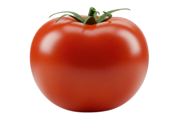 Ripe, glossy tomato