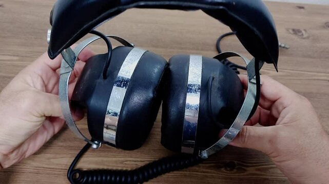 한국,1980년대,헤드폰,골동품,Korea, 1980s, Headphones,antique