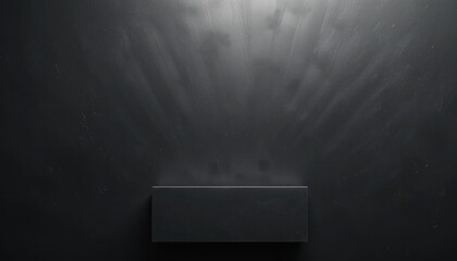 Obraz premium Mysterious dark background with subtle shadows abstract digital art studio setting minimalist viewpoint conceptual design