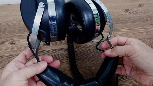 한국,1980년대,헤드폰,골동품,Korea, 1980s, Headphones,antique