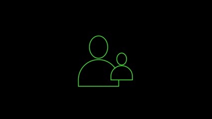 Group Profile Users Icon, add user Icon, Double person user