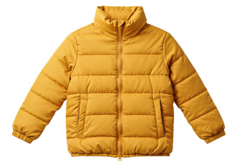 Mustard yellow puffer jacket