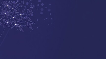 Delicate floral graphic design, soft purple, abstract background, digital art