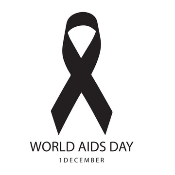 AIDS Sign Symbol Icon in Vector Art AIDS Awearness Illustration Outline Art