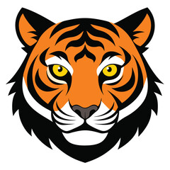 Aggressive Tiger Head – Wildlife Logo Vector Design