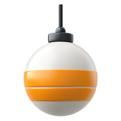 Obraz premium Fishing bobber floating on water outdoor activity nature scene. Isolated on transparent background, png.