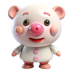 cartoon, pig, animal,