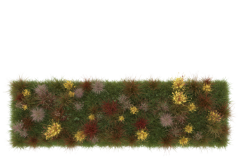 Colorful garden bed design