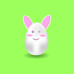 easter bunny with egg