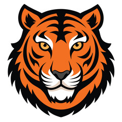 Aggressive Tiger Head – Wildlife Logo Vector Design