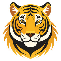 Aggressive Tiger Head – Wildlife Logo Vector Design