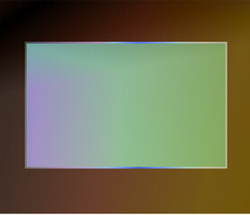 Obraz premium 3D rendering of rectangular illustration on bright gradient background.