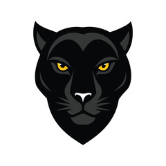 panther head sleek vector art illustration