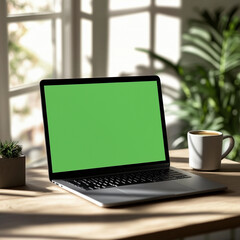 laptop on table