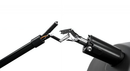 Broken Golf Cart Steering Column Close-up