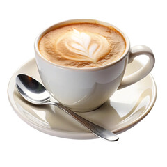 Fototapeta premium cup of coffee on white