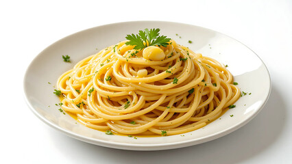 Italian Garlic Olive Oil Pasta Plate