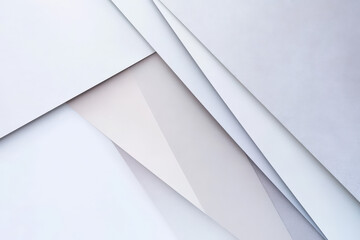 Abstract geometric background with soft overlapping textured paper in neutral tones