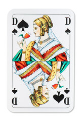 Playing Card Queen of Spades French Deck