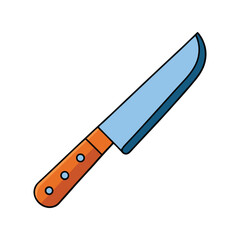 Knife Vector Illustration. Sharp blade design, cutting tools, and sleek modern knife vector art.