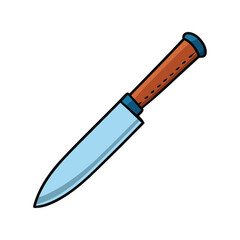 Knife Vector Illustration. Sharp blade design, cutting tools, and sleek modern knife vector art.
