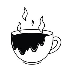 A Cracked Teacup Leaking Lava