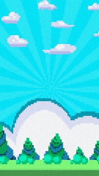 Vertical Pixel 8-bit BackGround