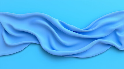 Obraz premium Abstract Blue Fabric Drape Texture Background