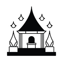 shrine guarded by loyal wraithen spirits