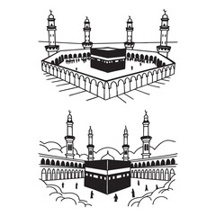 Fototapeta premium Masjid Al Haram in Mecca. 