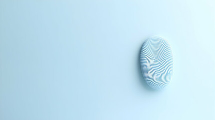 Fototapeta premium Abstract Blue Fingerprint Pattern on Light Blue Background