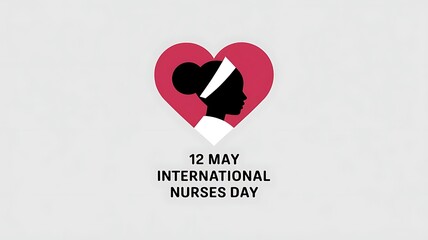 Celebrating International Nurses Day with a heartfelt silhouette of a nurse.