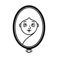 Fototapeta premium mirror that reflects your fears