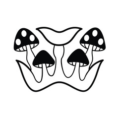 teeth growing like mushrooms on flesh