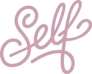 Fototapeta premium Self Love Calligraphy.