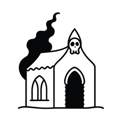 wraithen forming from candle smoke in an abandoned room