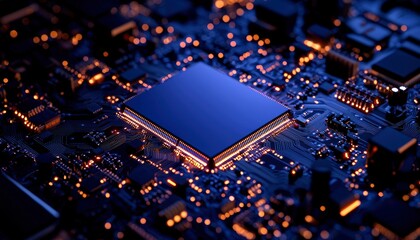 Circuit board with central processor (5)