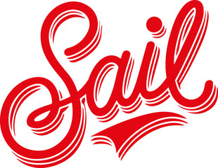 Red Sail Typography.