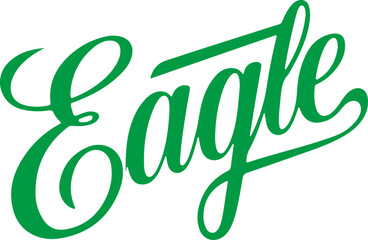 Fototapeta premium Green Eagle Script.