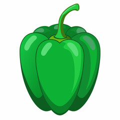 Capsicum white background 