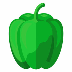 Capsicum white background 