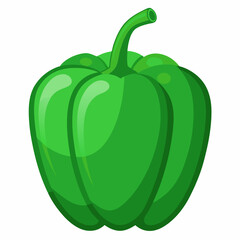 Capsicum white background 