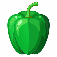 Capsicum white background 