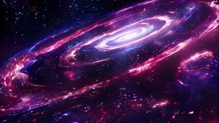 Planets gather in the solar system amidst glowing stars in a vibrant cosmic atmosphere